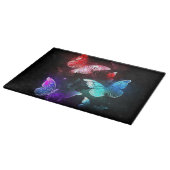 Planche À Découper Trois papillons brillants sur l'arrière - plan de  (Coin)