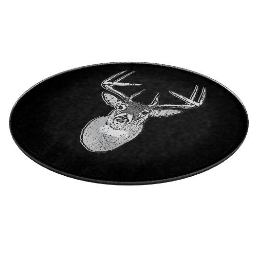 Planche À Découper Trophée Buck sur Cerf à queue blanche noire (Coin)