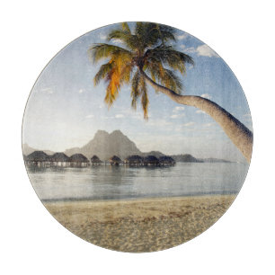 Planche À Découper Tropical Beaches   Beach Huts, Bora Bora