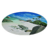 Planche À Découper Tropical Beaches | La Digue Island (Coin)