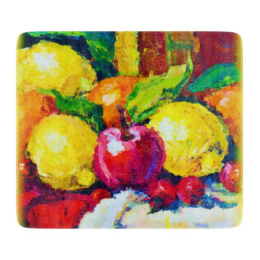 Planche À Découper Tropical Fruits Pianting. Commandez dès maintenant (Devant)