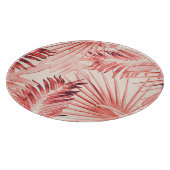 Planche À Découper Tropical Palm Feuille, Hawaiian Stylish Motif. (Coin)