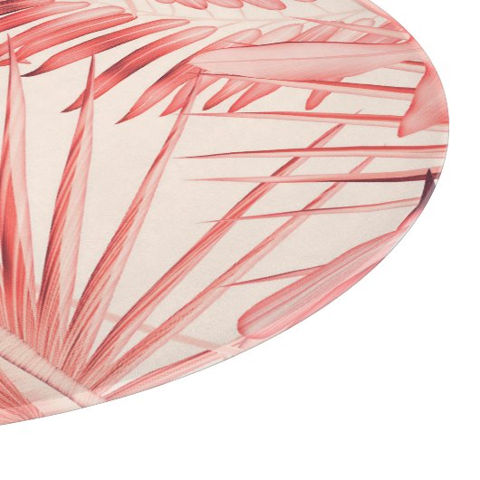 Planche À Découper Tropical Palm Feuille, Hawaiian Stylish Motif. (Coin)