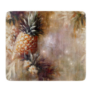 Planche À Découper Tropical Pineapples Mariage Étincelant