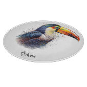 Planche À Découper Tropical Splendor Toucan, personnalisé (Coin)