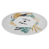 Planche À Découper Tropical Toucan Botanical Couple (Coin)
