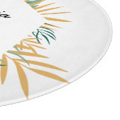 Planche À Découper Tropical Toucan Couple's Name (Coin)