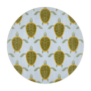 Planche À Découper Troupeau de motif de tortues de mer