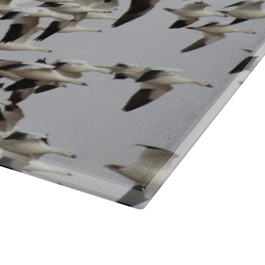 Planche À Découper Troupeau d'oies en vol (Coin)