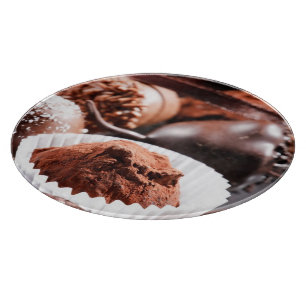 Planche À Découper Truffes de chocolat