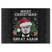 Planche À Découper Trump 2024, c'est amusant, de rendre à Noël sa gra (Devant)