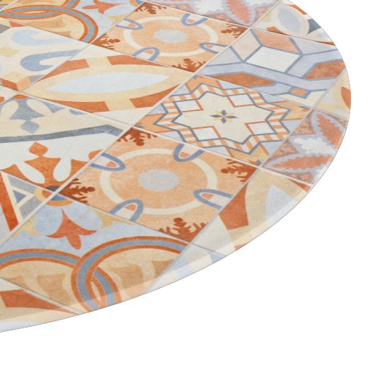 Planche À Découper Tuiles de ciment hydraulique : tendance mosaïque. (Coin)