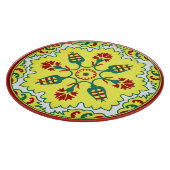 Planche À Découper Tulipe turque ottomane orientale rouge jaune vert (Coin)