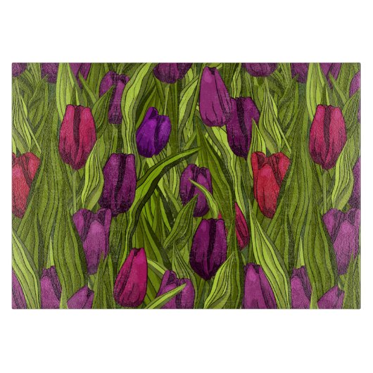 Planche À Découper Tulipes (Devant)