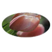 Planche À Découper Tulipes roses (Coin)