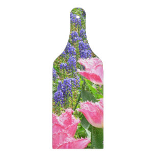 PLANCHE À DÉCOUPER "TULIPES ROSES ET HYACINTHÈQUES DE GRAPE COUPE DE