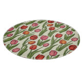Planche À Découper Tulipes rouges (Coin)