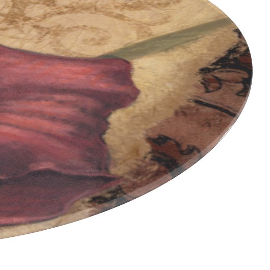 Planche À Découper Tulipes rouges I (Coin)