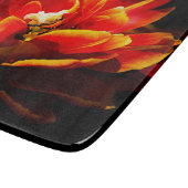 Planche À Découper Tulipes rouges sur fond sombre (Coin)