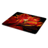 Planche À Découper Tulipes rouges sur fond sombre (Coin)