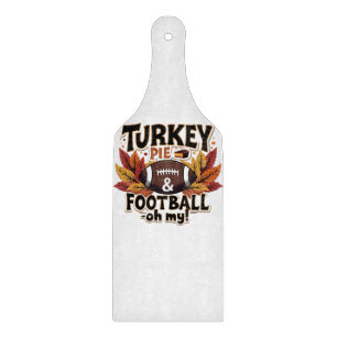 Planche À Découper Turquie tarte et football Oh Ma Turquie Thankgivin