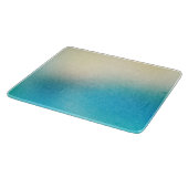 Planche À Découper Turquoise Chic Blanc Aqua bleu (Coin)