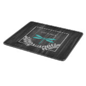 Planche À Découper Turquoise Dragonfly Rustic Personnalisé Coupe Boar (Coin)