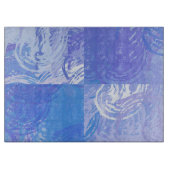 Planche À Découper Turquoise et violet Abstrait (Devant)