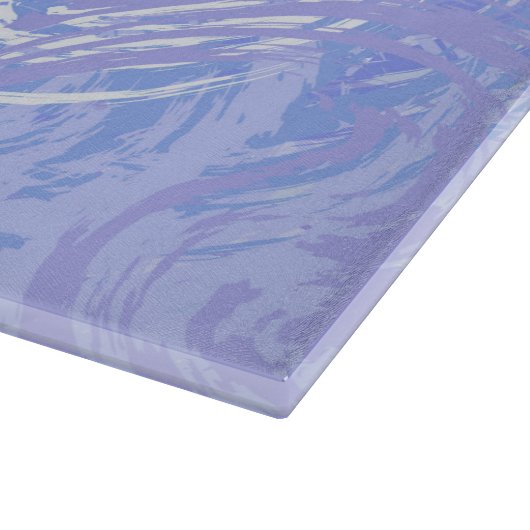 Planche À Découper Turquoise et violet Abstrait (Coin)