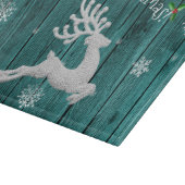 Planche À Découper Turquoise Rustique Reindeer Coupe Board (Coin)