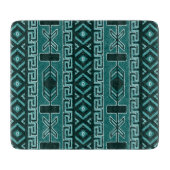 Planche À Découper Turquoise Southwestern Design Aztec Motif tribal (Devant)