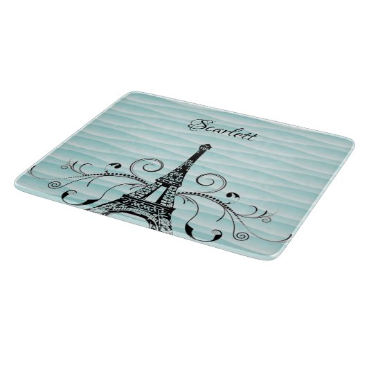 Planche À Découper Turquoise Tour Eiffel Plurish Cutish Board (Coin)