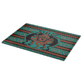 Planche À Découper Turquoise Tribal Sun Kokopelli Design Sud-Ouest (Coin)