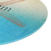 Planche À Découper Turquoise White Aqua Blue Starfish Beach (Coin)