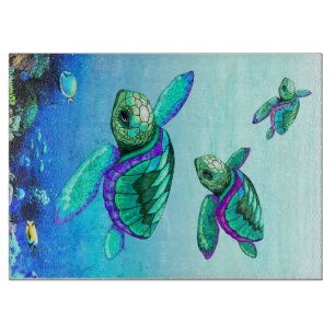 Planche À Découper Turtle Lover Sea Turtailles Danse