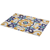 Planche À Découper Tuscan Verve Vibrant Scrollwork  Mediterranean  (Coin)