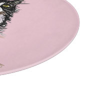 Planche À Découper Tuxedo Chat Cute Chats Noir Blanc Pastel Rose (Coin)