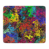 Planche À Découper Twirlers colorés Abstraits / (Devant)