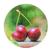 Planche À Découper "Two Cherries Fruit" Belle Photo. Commandez dès ma (Devant)