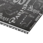 Planche À Découper Typographie Calligraphie Paris France Tour Eiffel (Coin)