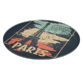 Planche À Découper Typographie parisienne : affiche Eiffel abstraite. (Coin)