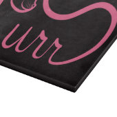 Planche À Découper Typographie Ronronnement ROSE (Coin)