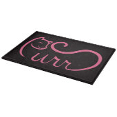 Planche À Découper Typographie Ronronnement ROSE (Coin)