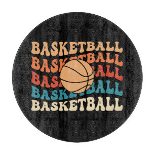 Planche À Découper Typographie sportive vintage Basketball Retro Desi