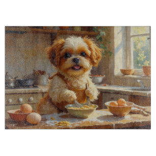 Planche À Découper Tzu Shih en train de cuisiner dans la cuisine