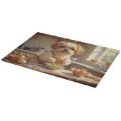 Planche À Découper Tzu Shih en train de cuisiner dans la cuisine (Coin)