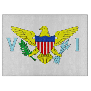 Planche À Découper U.S. Drapeau des Îles Vierges