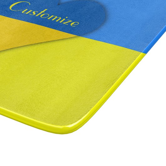 Planche À Découper Ukraine Drapeau bleu jaune Thunder_Cove (Coin)