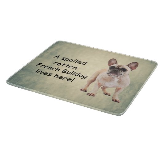 Planche À Découper Un Chien-taureau français pourri Mal Vit (Coin)