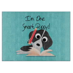Planche À Découper Un Chiot intelligent